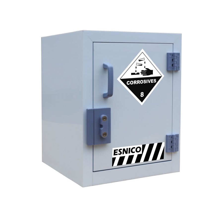PP Cabinet for Acid and Corrosive, 4Gal, 15L, Manual Close, Blue - PP004
